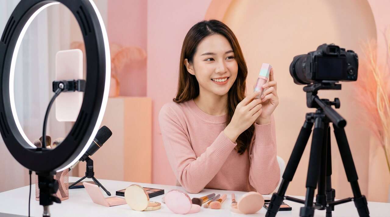 17c一起草美妆视频教学